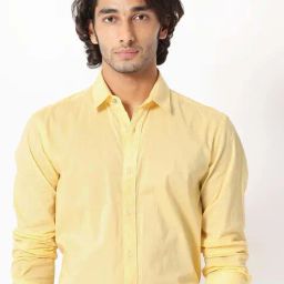 Rare Rabbit Yellow Regular Fit Solid Shirt-picture-27