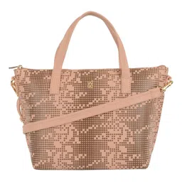 Baggit Pink Printed Medium Handbag image 1