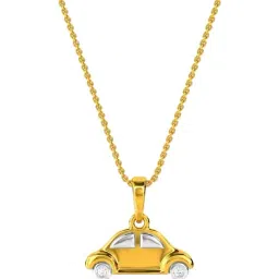 Kisna Diamond & Gold Jewellery 14k Car Pendant-picture-20