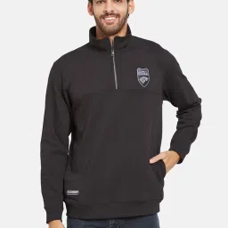 Octave Black Regular Fit Sweatshirt image 1