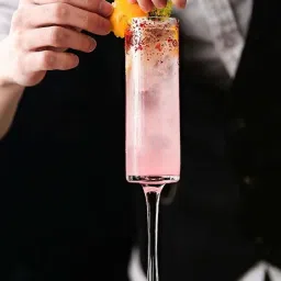 Smokey Cocktail Transparent Sleek Sparkle Champagne Glass (175ml) - Set of 6 image 1