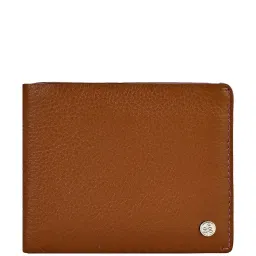 Eske Tan Casual Leather Bi-Fold Wallet for Men image 1