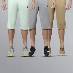 Vimal Jonney Multicolor Regular Fit Capris - Pack of 3 image 1