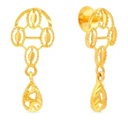 Malabar Gold and Diamonds 22k Gold Earrings for Women image 1
