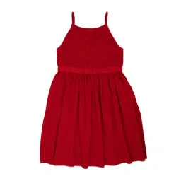 Under Fourteen Only Kids Red Lace Dress-picture-28