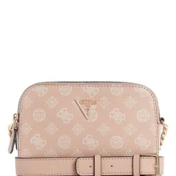 Guess Light Rose Logo Noelle Medium Cross Body Camera Bag image 1