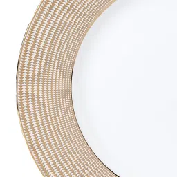 Home4U White & Gold Bone China Platina Dinner Plate image 3