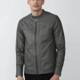 Peter England Casuals Grey Regular Fit Jacket-image-39