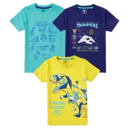 Cub McPaws Kids Multicolor Cotton Printed T-Shirt-picture-11