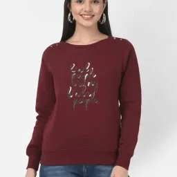Crimsoune Club Maroon Embellished Sweatshirt-image-67
