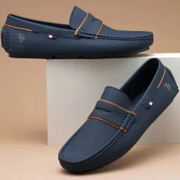 U.S. Polo Assn. Men's MIRANO 3.0 Navy Casual Loafers image 1