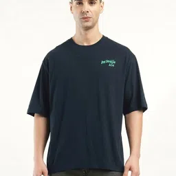 Levi's Navy Cotton Loose Fit Printed T-Shirt image 1