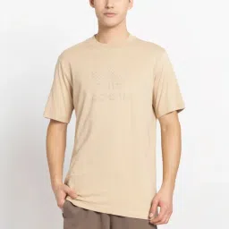 Adidas Originals Beige Regular Fit Printed T-Shirt image 1