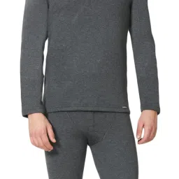 Van Heusen Skinny Fit Warmtech Velvet Touch Solid Thermal Bottom - Charcoal image 4