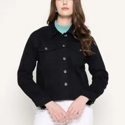 MADAME Black Plain Jacket image 1