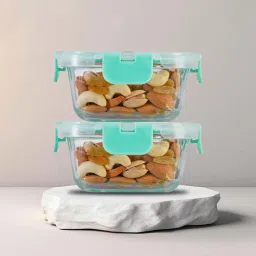 Allo Borosilicate Glass Containers with Lids Microwave Safe Container for Glass Storage Containers image 1