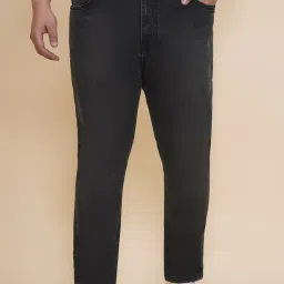 John Pride Black Cotton Regular Fit Jeans image 1