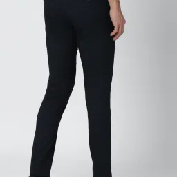 Peter England Navy Slim Fit Trousers image 2