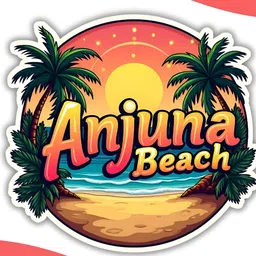 GIFTSHALA Yellow & Green Anjuna Beach Printed Decorative Magnets image 3