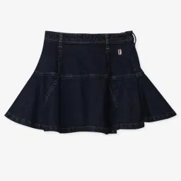 Ed-a-Mamma Girls Blue Denim Washed Skirts-image-28