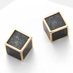 Sohi Gold Plated Designer Stone Stud Earrings image 1