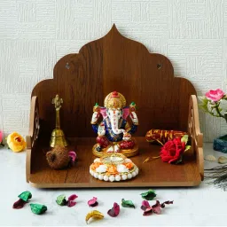eCraftIndia Designer Laminated Wood Pooja Temple/Mandir image 1