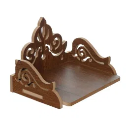 eCraftIndia Carved Design Laminated Wood Pooja Temple/Mandir image 3