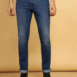 Wrangler Dark Blue Slim Fit Low Rise Jeans image 1