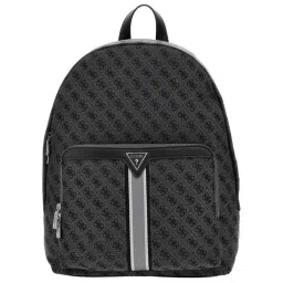 Guess Coal & Black Milano Compact Self Design Backpack image 1