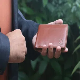 Kara Tan Leather Bi-Fold Wallet for Men image 1
