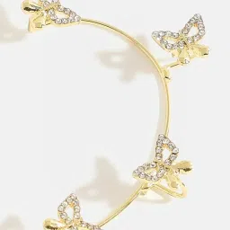 Sohi Minimal Gold Plated Ear Cuff Earrings image 1