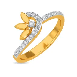 Kisna Diamond & Gold Jewellery Sarina 18k (750) Diamond & Gold Ring For Women image 1