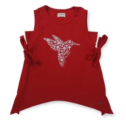 Gini & Jony Kids Red Floral Print Top image 1