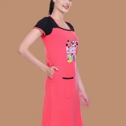 White Moon Printed Square Neck Nightdress image 5