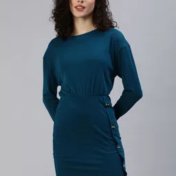 London Rag Solid Bodycon Mini Dress-picture-28