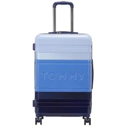 Tommy Hilfiger Triton Plus Blue 8 Wheel Small Hard Cabin Trolley - 40 cm image 1