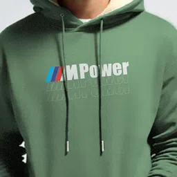 TOGS & TERRE Men Typography Printed Hooded Sweatshirt image 4