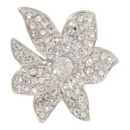 forever new Ida Statement Crystal Flower Earring image 2