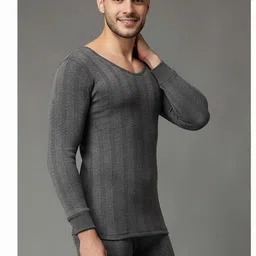 UNDERLOOP Men Striped Thermal Tops-picture-37