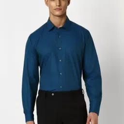 Van Heusen Blue Regular Fit Printed Shirt-picture-19