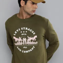 Levi's Dark Olive Graphic Print Sweatshirt image 1