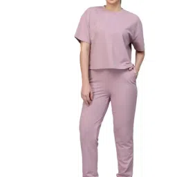 Strong & Brave Lavender Blended Regular Fit Co-Ord Set-picture-30