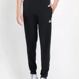 Adidas Black Regular Fit Striped Sports Joggers-image-29