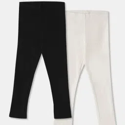 R&B Kids Multi Regular Fit Leggings (Pack of 2)-picture-46