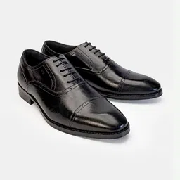 HEEL YOUR SOLE Men Solid Round Toe Leather Formal Brogues-picture-16
