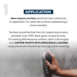 ADMIRE PAINTS DURAMAX Exterior Emulsion Paint 1 L Capacity Oceanus-N image 4