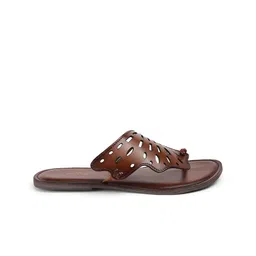 PEPPER Women Open Toe Flats with Laser Cuts image 3