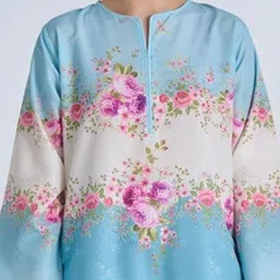 ROMONIA Printed Long Sleeves Tunic With Palazzos image 5