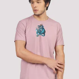 Greylongg Men Graphic Printed Round Neck Cotton T-shirt-picture-22