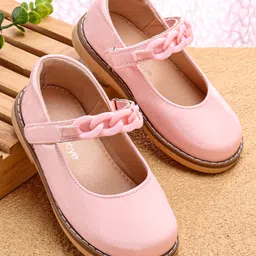 Babyoye Velcro Closure Solid Ballerina - Pink-image-86